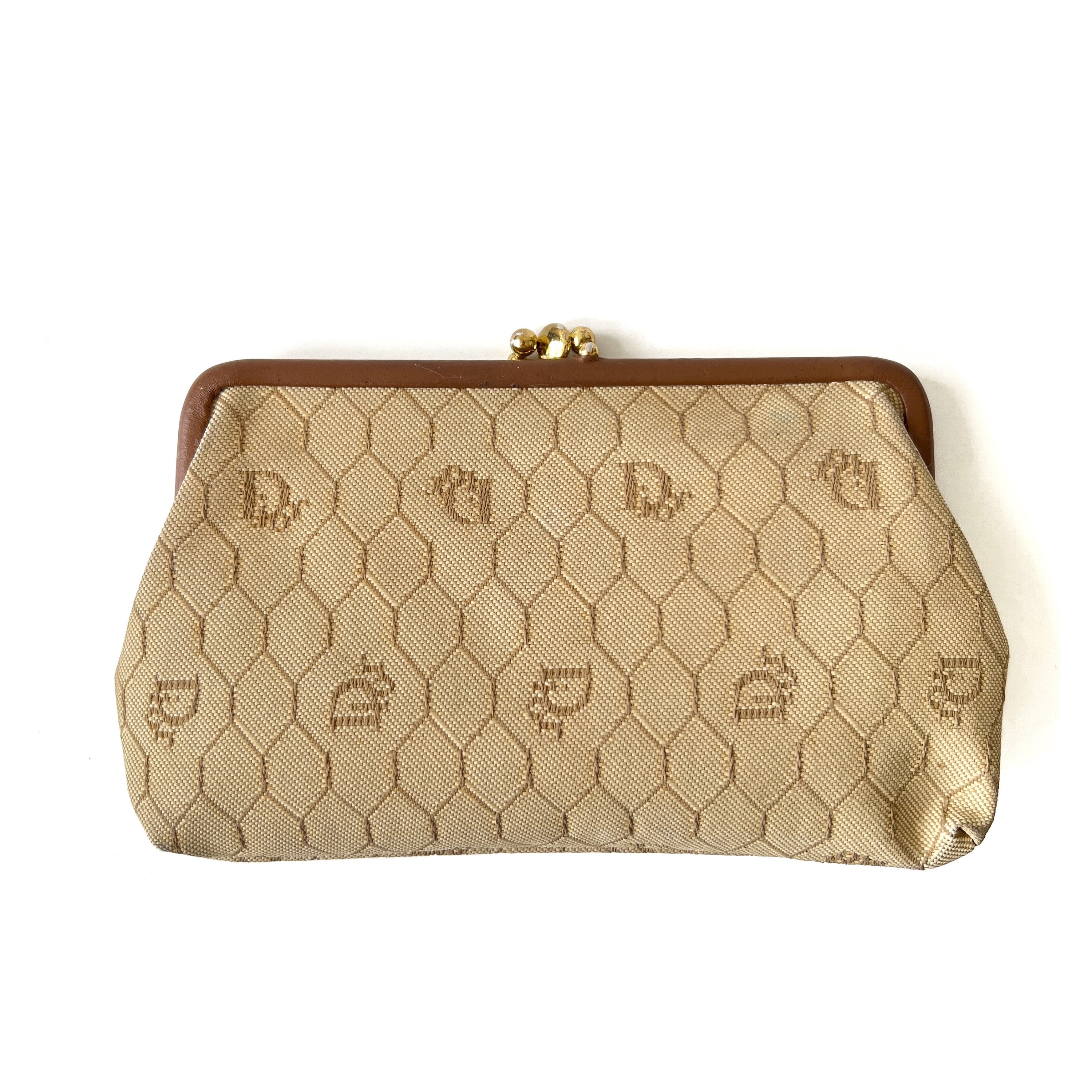 Christian Dior Authentic Vintage Jaqcuard Frame Coin Purse Etsy