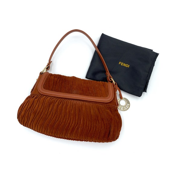 Brown Fendi Zucca Chef Zip Crossbody Bag