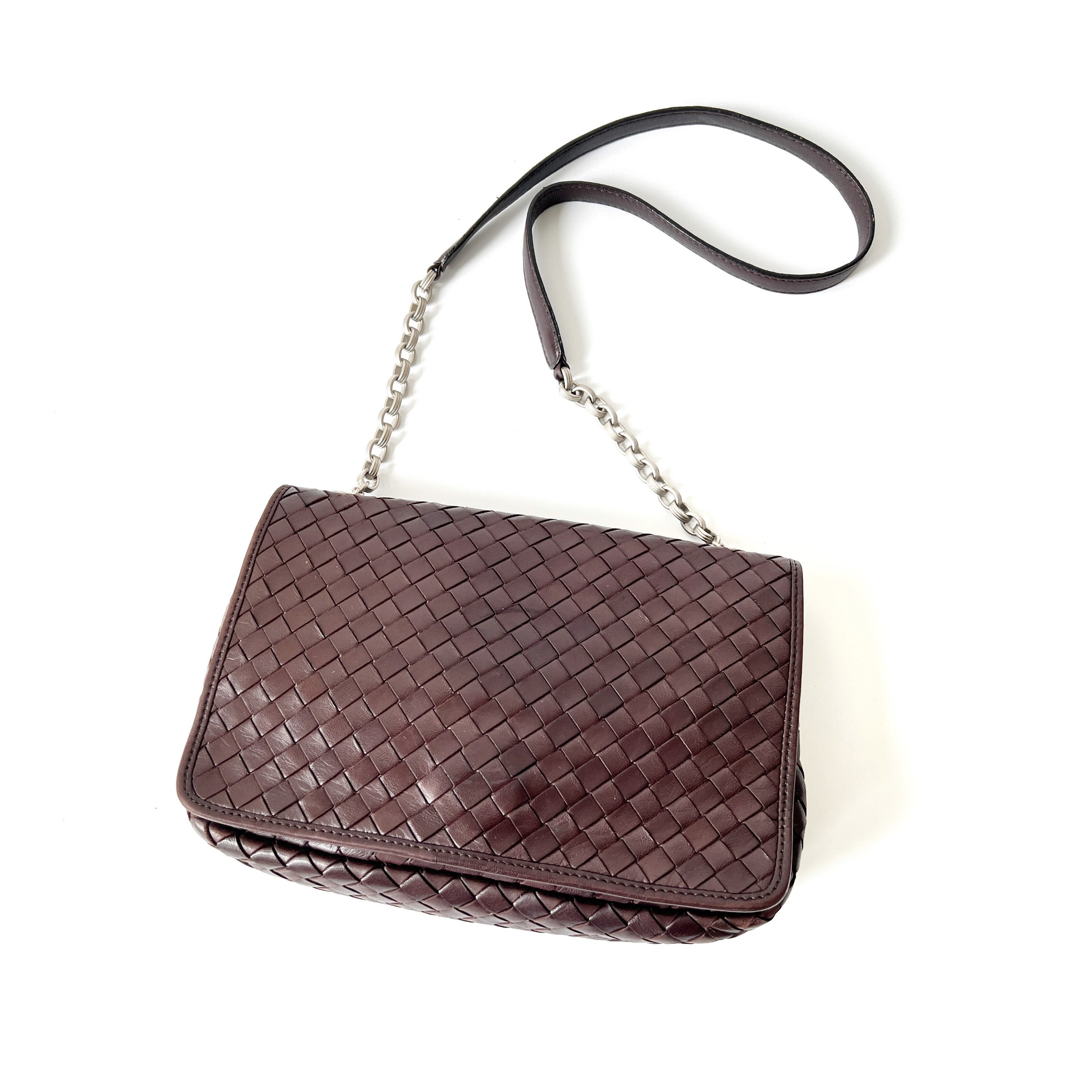 Bottega Veneta // Purple Intrecciato Weave Zip Shoulder Bag – VSP  Consignment
