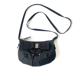 Salvatore Ferragamo Vintage Vera Bow Nylon Crossbow Bag