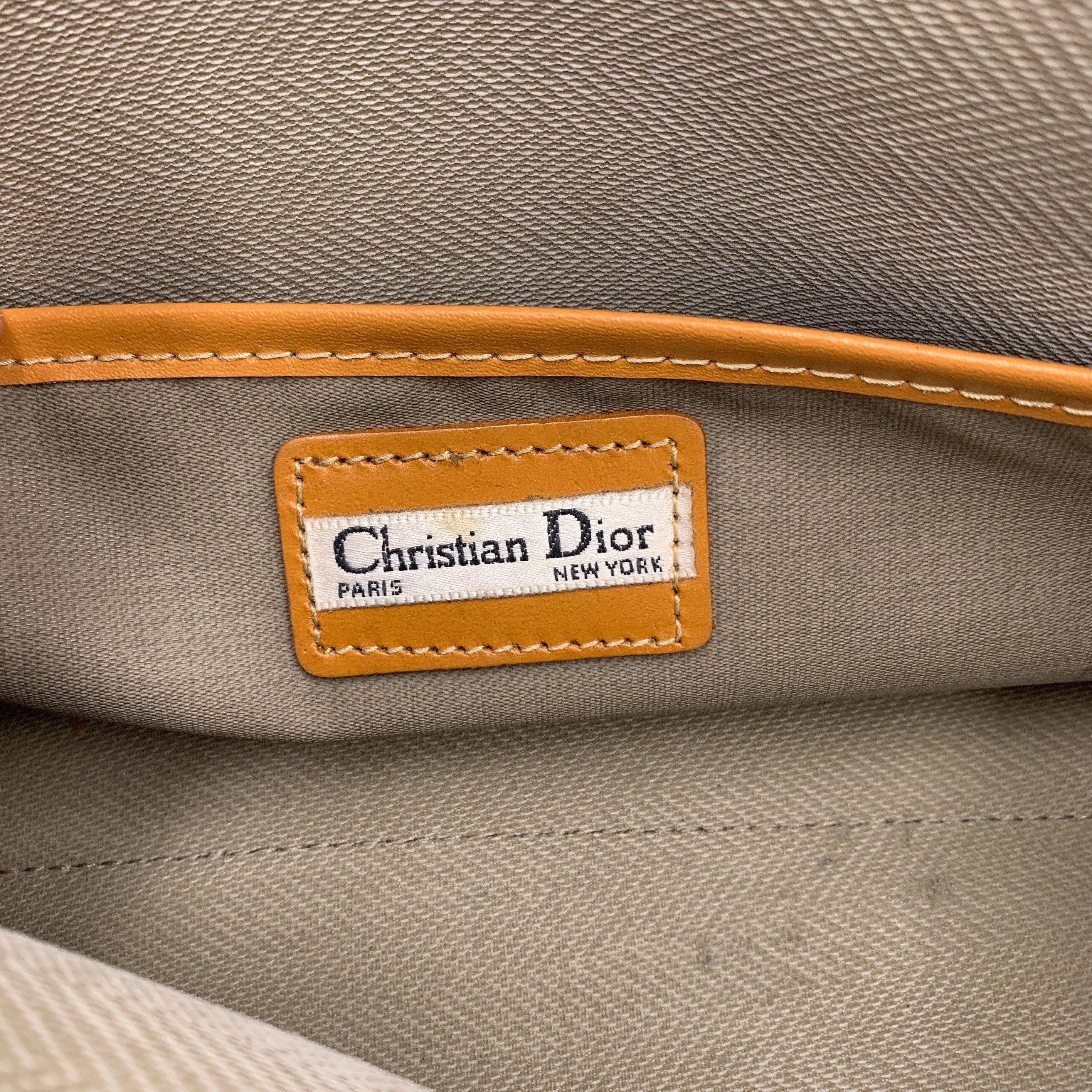 CHRISTIAN DIOR Limited Edition Rare VINTAGE BROWN MONOGRAM CLUTCH BAG –  Afashionistastore