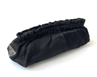 PRADA Authentic Black Cloth Mini Clucth