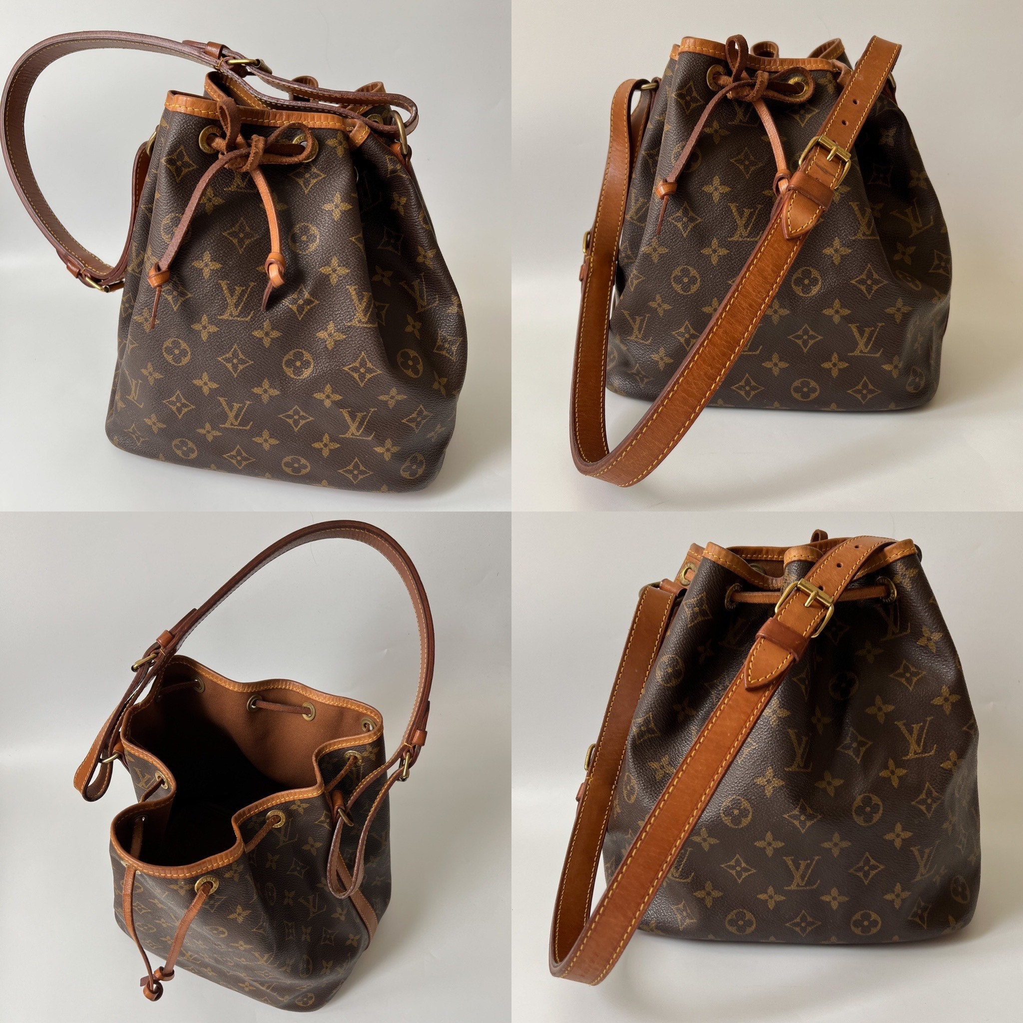Authentic Louis Vuitton Monogram Noe Shoulder Bag M42224 LV N1569CJS508