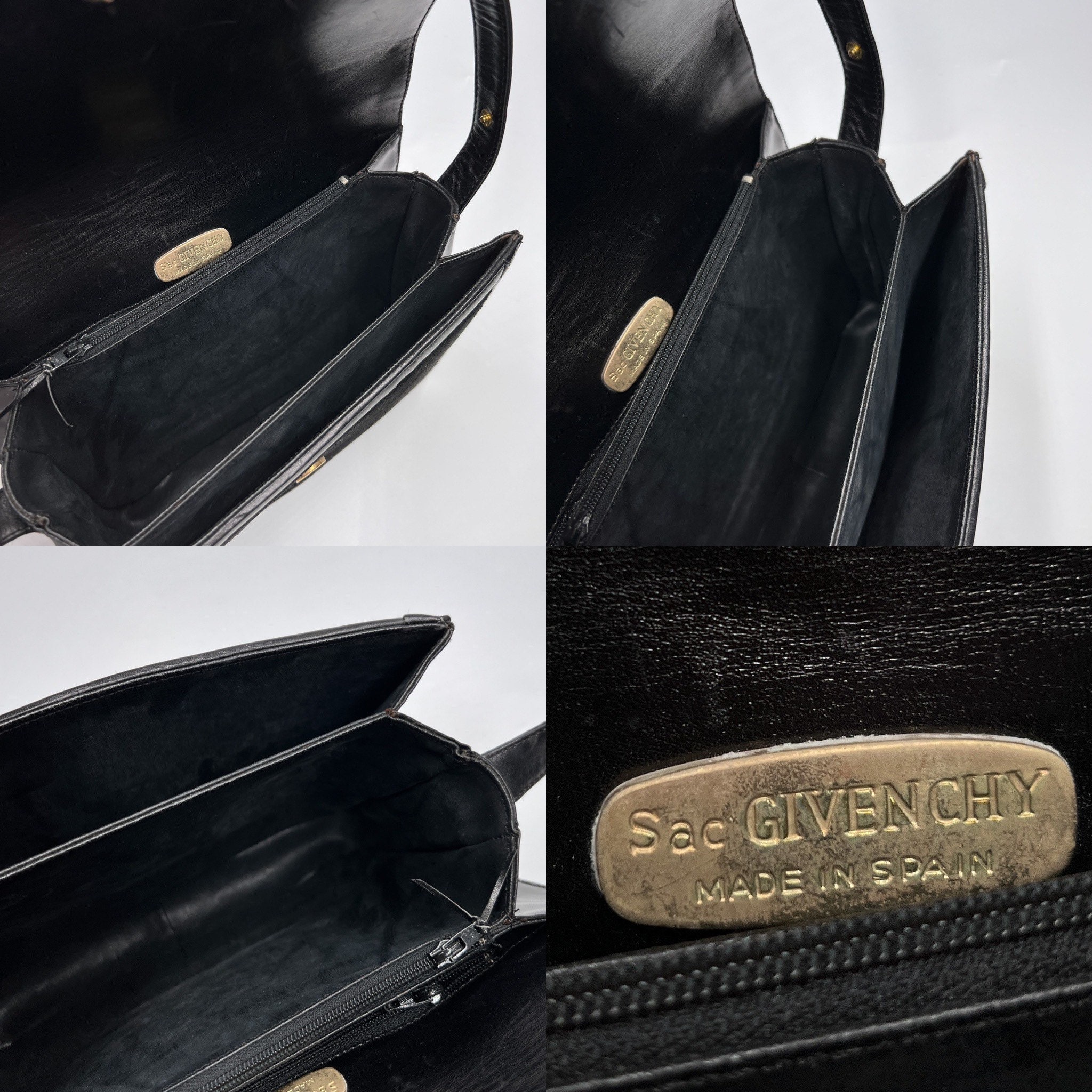 GIVENCHY Authentic Vintage 4G Logo Monogram Suede Shoulder Box Bag