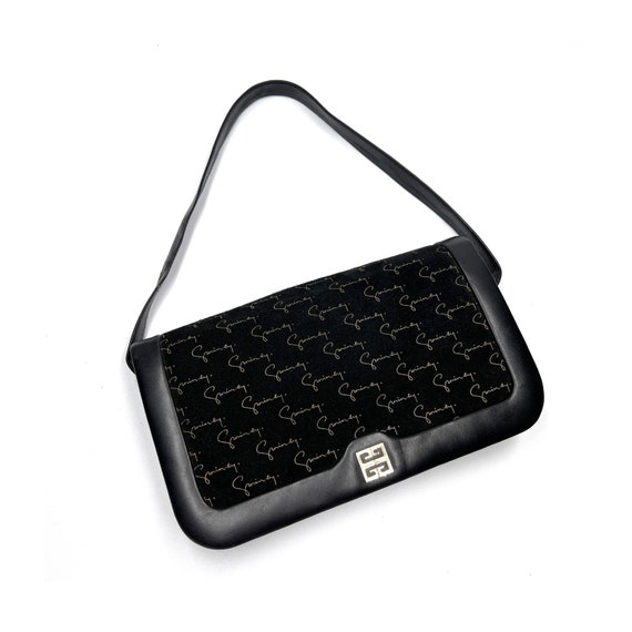 GIVENCHY Authentic Vintage 4G Logo Monogram Suede Shoulder