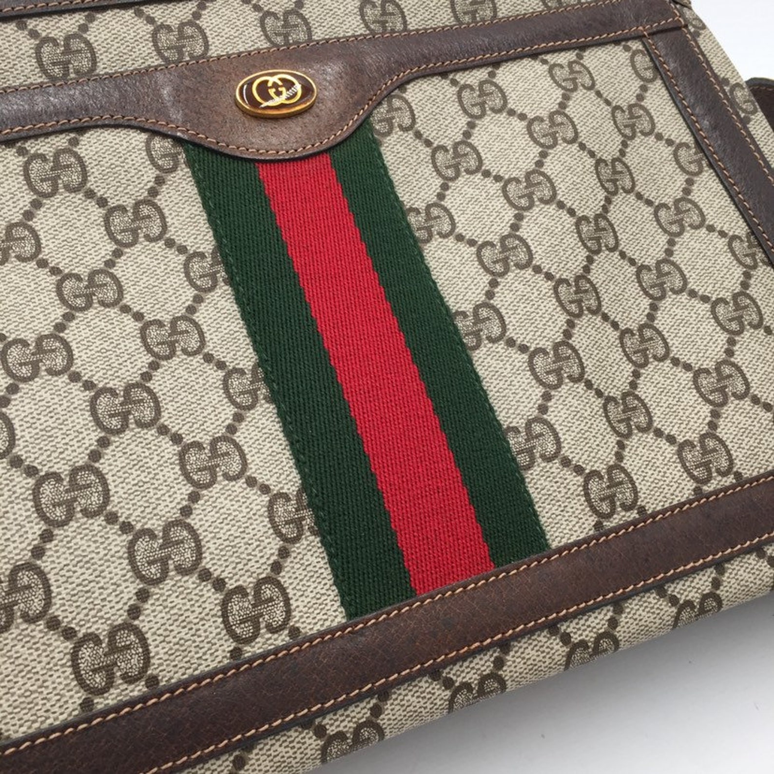 Authentic Vintage Gucci Logo Supreme Shoulder Bag - Etsy