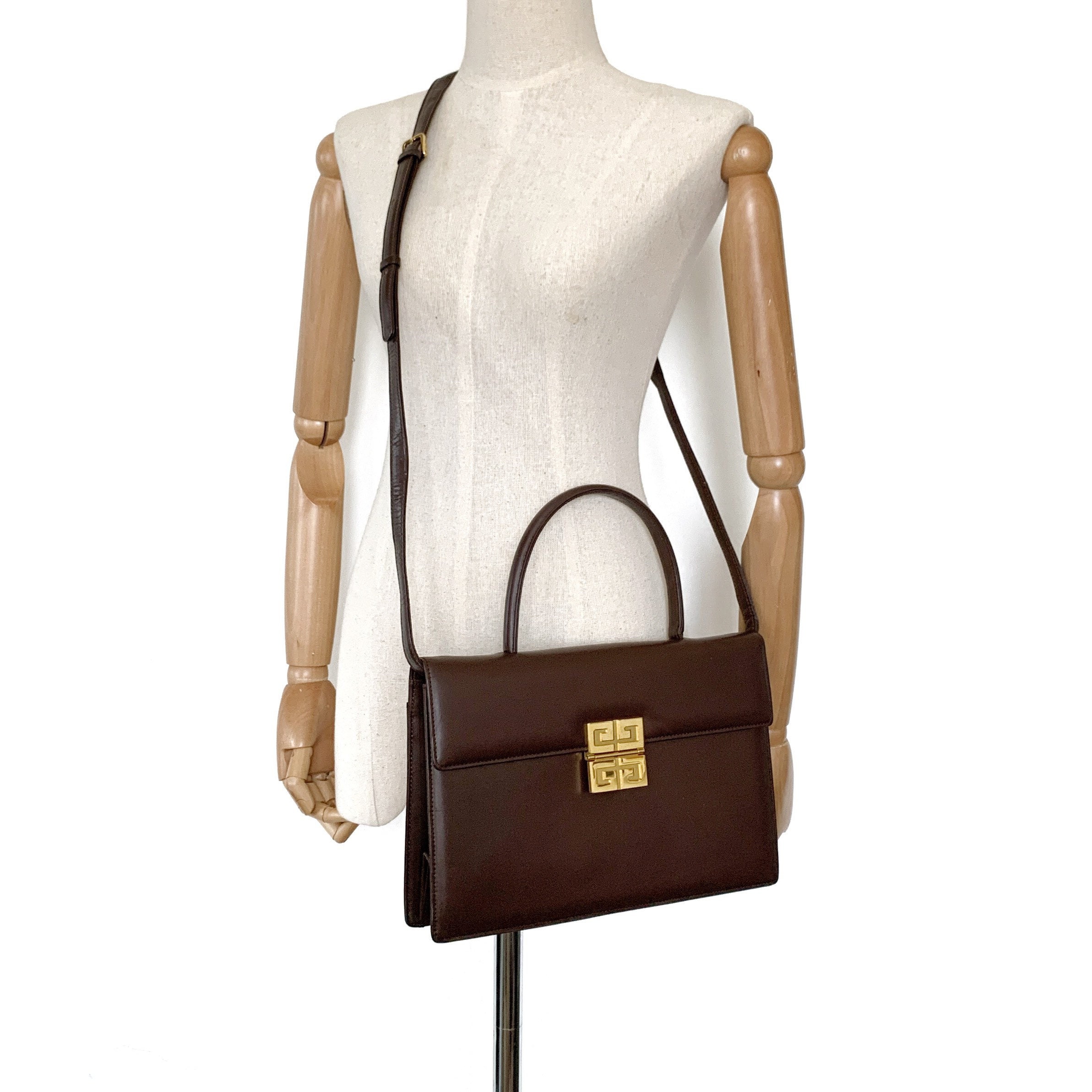 GIVENCHY Authentic Vintage 4G Logo Top Handle Bag With Strap GIVENCHY Authentic Vintage 4G Logo Top Handle Bag With Strap