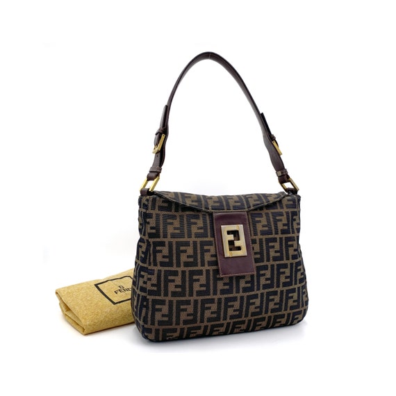 Authentic FENDI Vintage Zucca Shoulder Bag