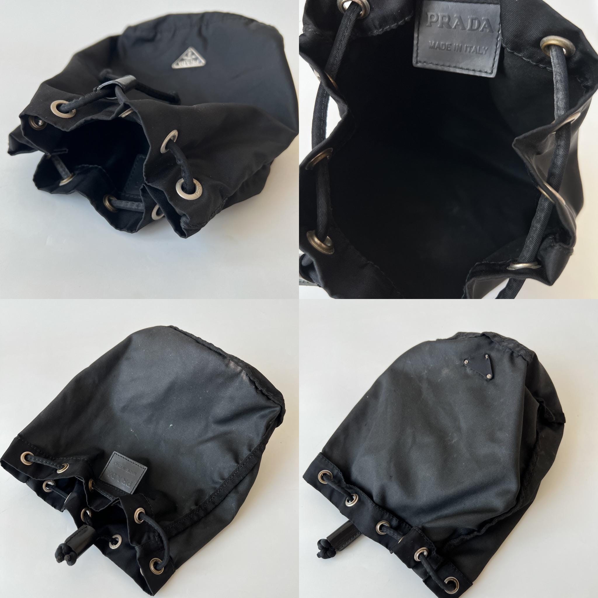 PRADA ブラック ドローストリングポーチ 54 PRADA ブラック ドロー