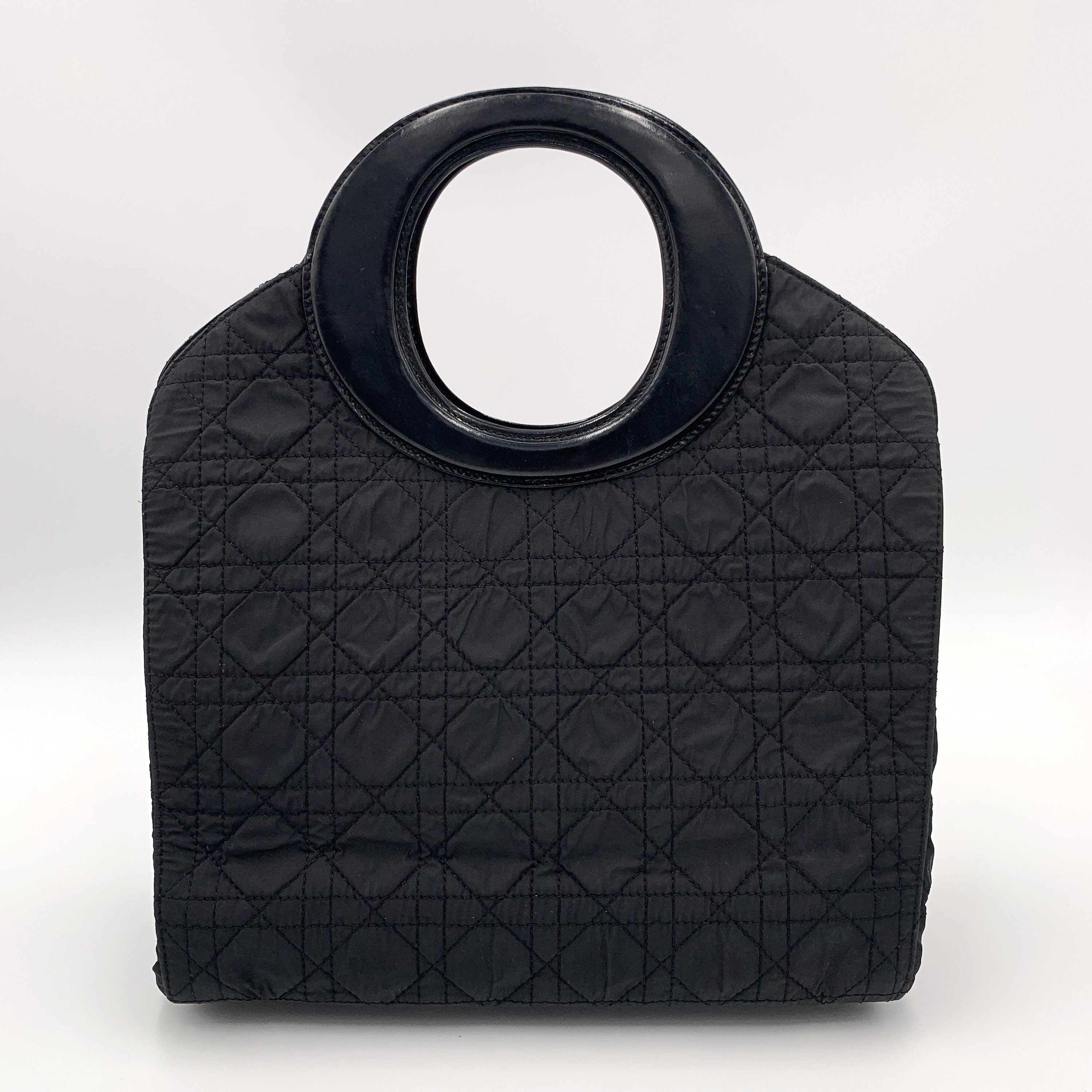 Christian Dior Black Nylon Cannage Lovely Bag