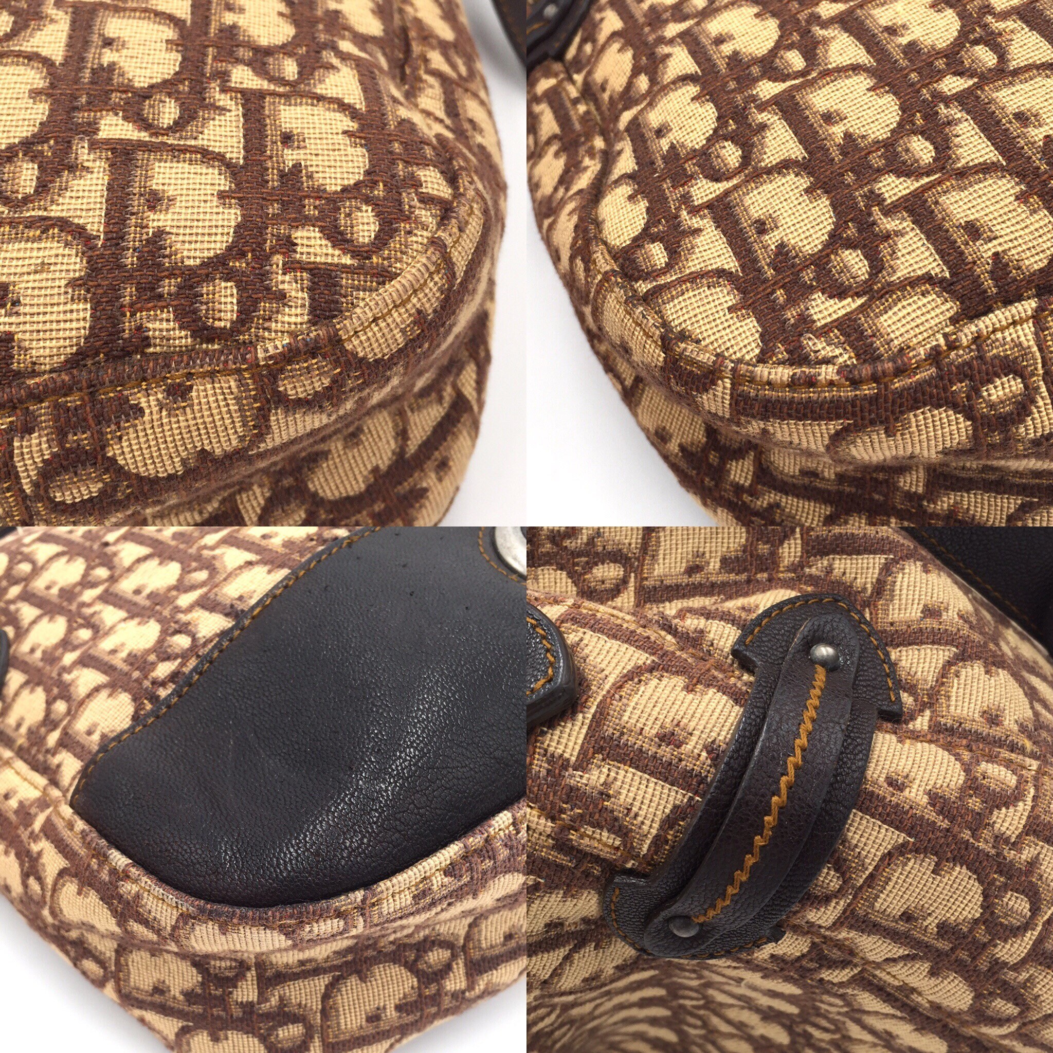 Authentic Vintage Dior CD Logo Trotter Brown Crossbody Bag - Etsy