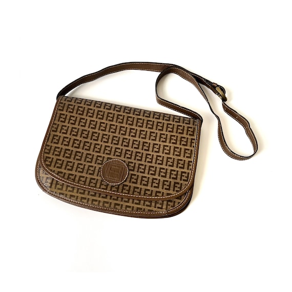 FENDI Authentic Vintage Zucchino Pattern Crossbody Bag Etsy