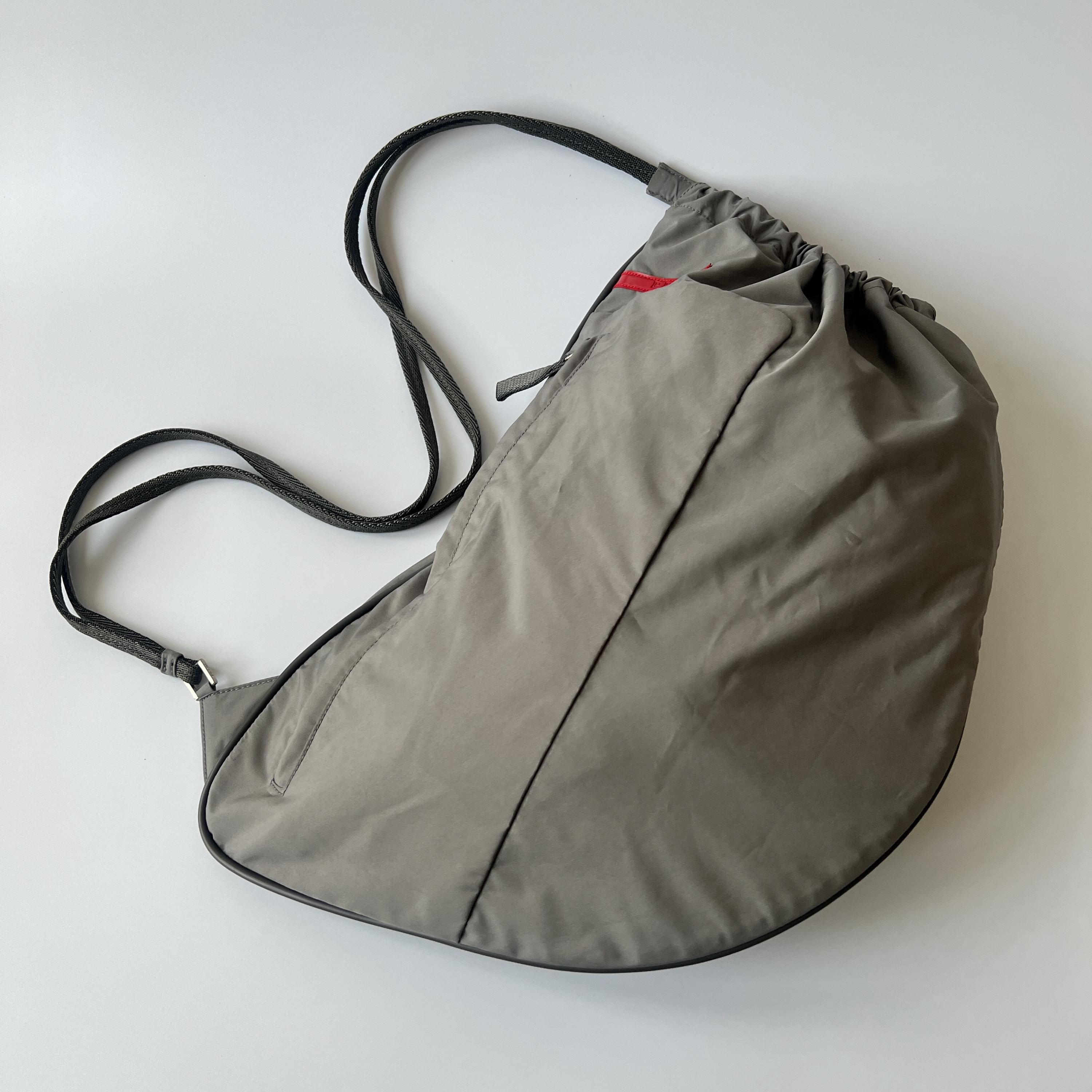 PRADA Authentic Vintage Gray Nylon Luna Rossa Sling Bag - Etsy