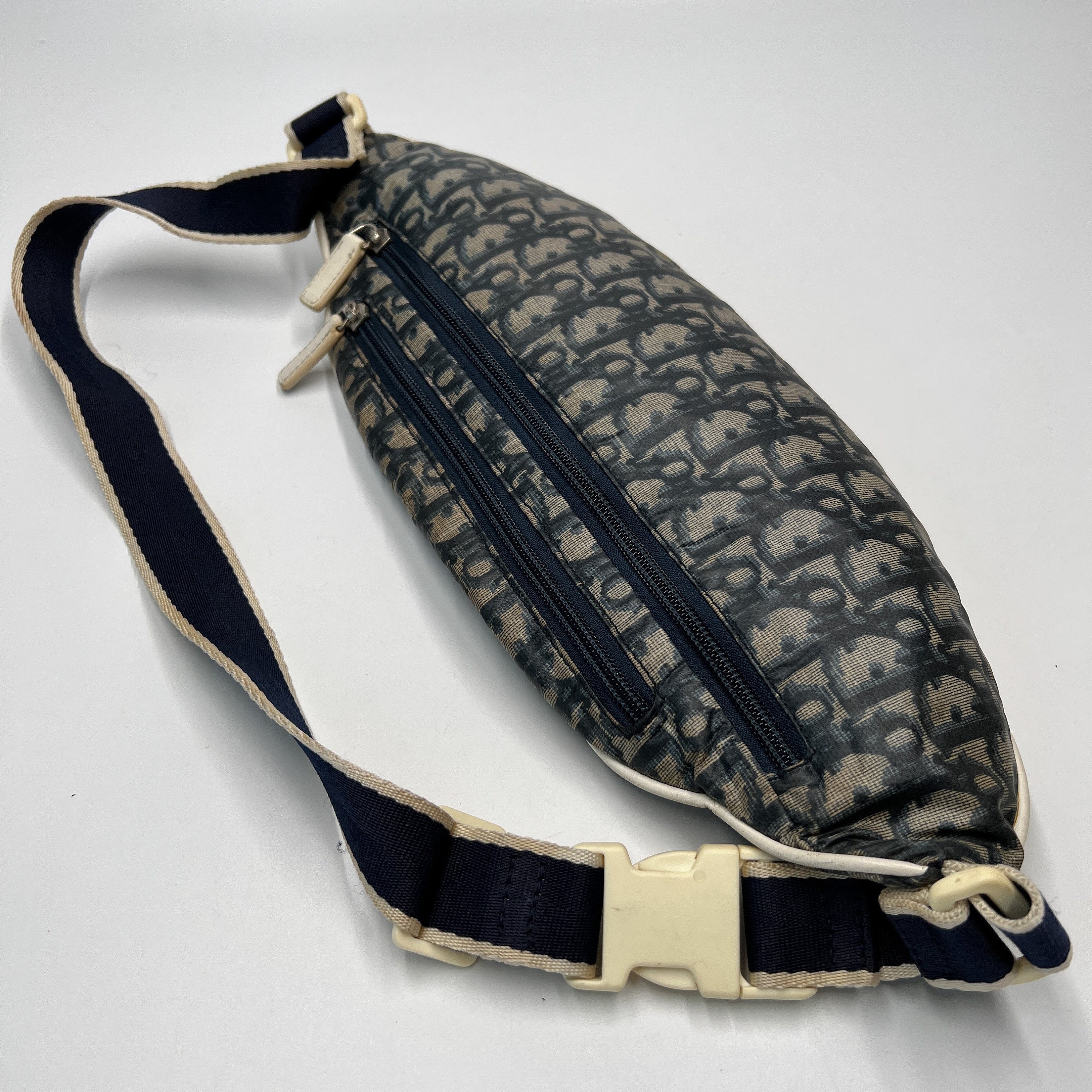 Vintage Dior Blue Logo Monogram Backpack & Fannypack Bag