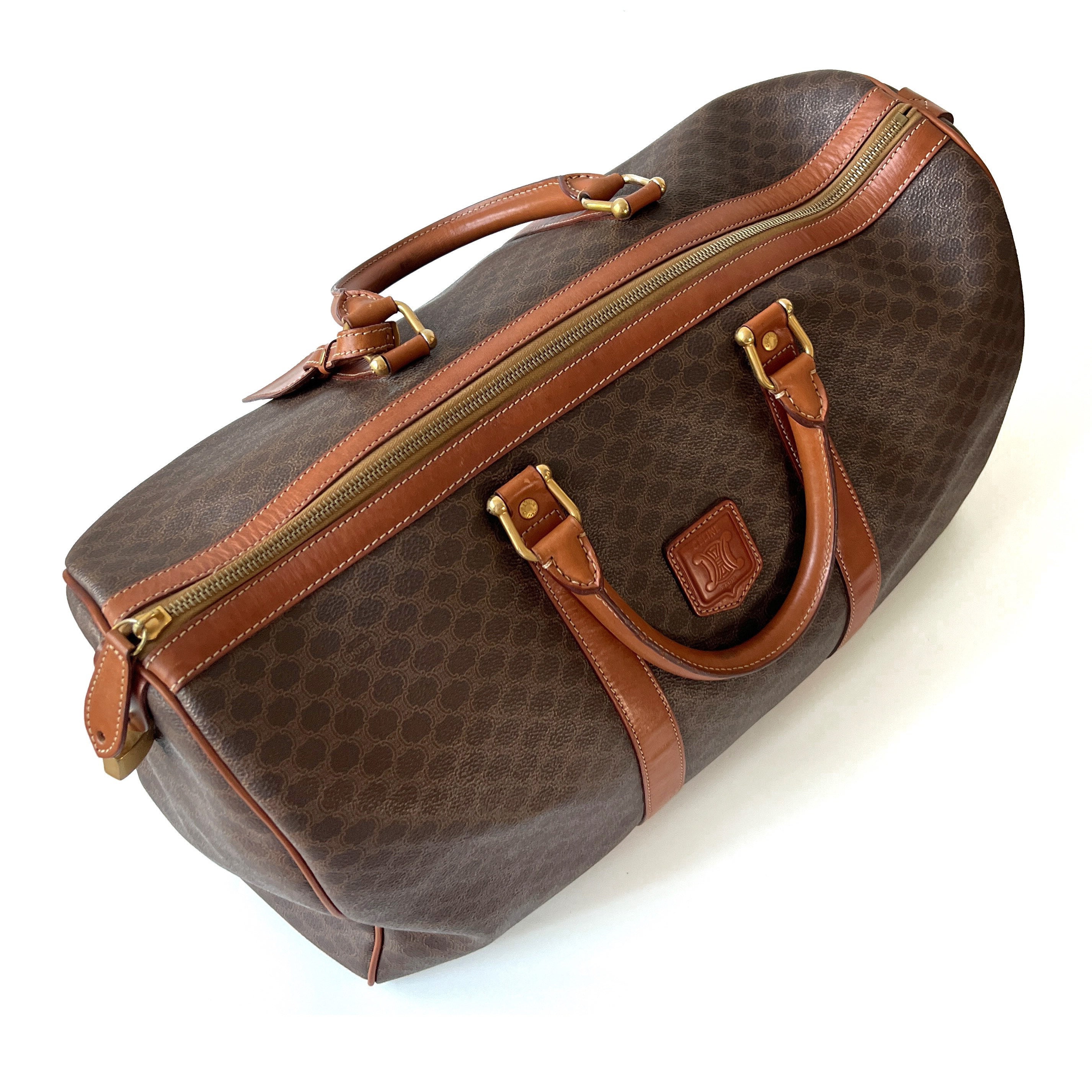 CELINE Authentic Vintage Macadam Keepall 45 Duffle Bag - Etsy CELINE Authentic Vintage Macadam Keepall 45 Duffle Bag - Etsy