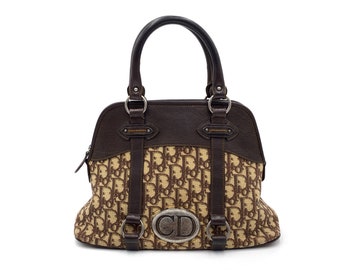 Christian Dior Authentic Vintage Brown Trotter Alma Handbag