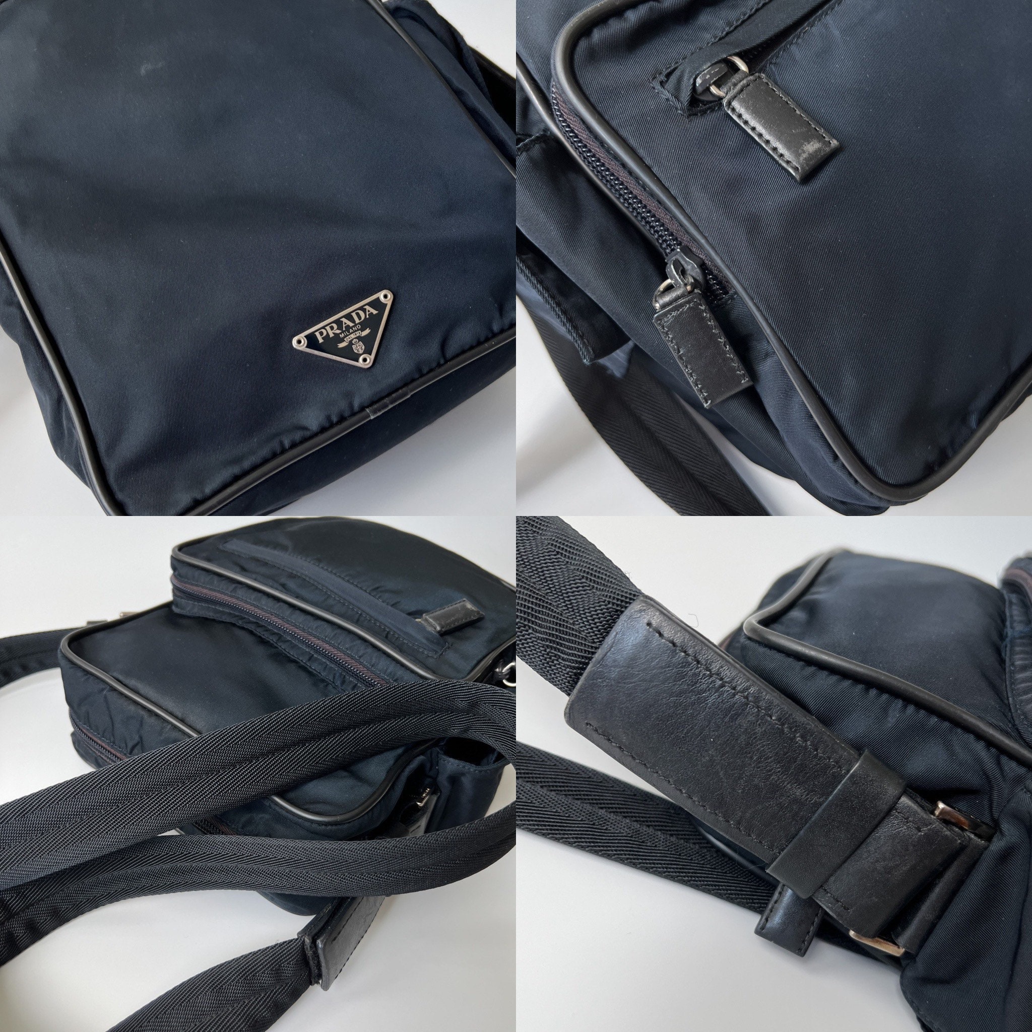 PRADA Authentic Vintage 90s Nylon Crossbody Bag - Etsy PRADA Authentic Vintage 90s Nylon Crossbody Bag - Etsy