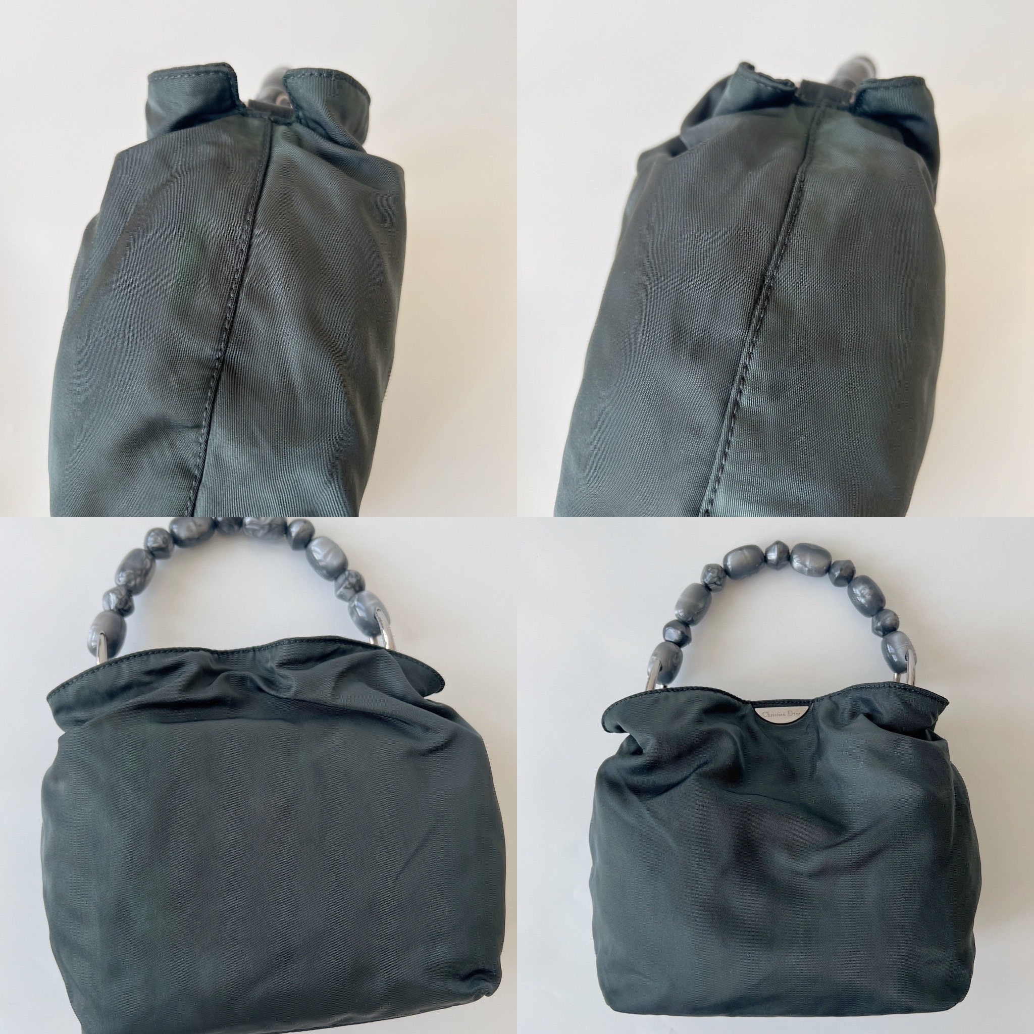 Christian Dior Authentic Vintage Nylon Maris Pearl Handbag - Etsy