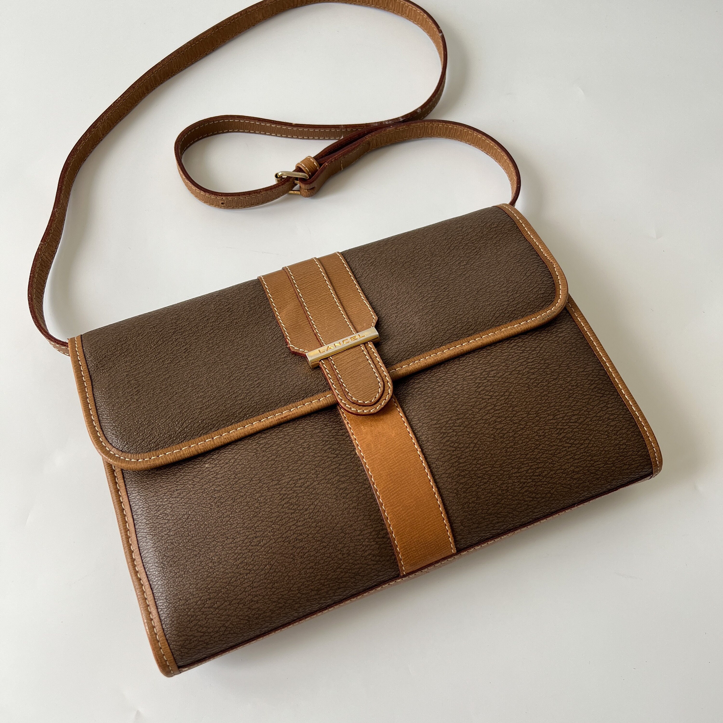 LANCEL Authentische Vintage Clutch und Crossbody Tasche Etsy