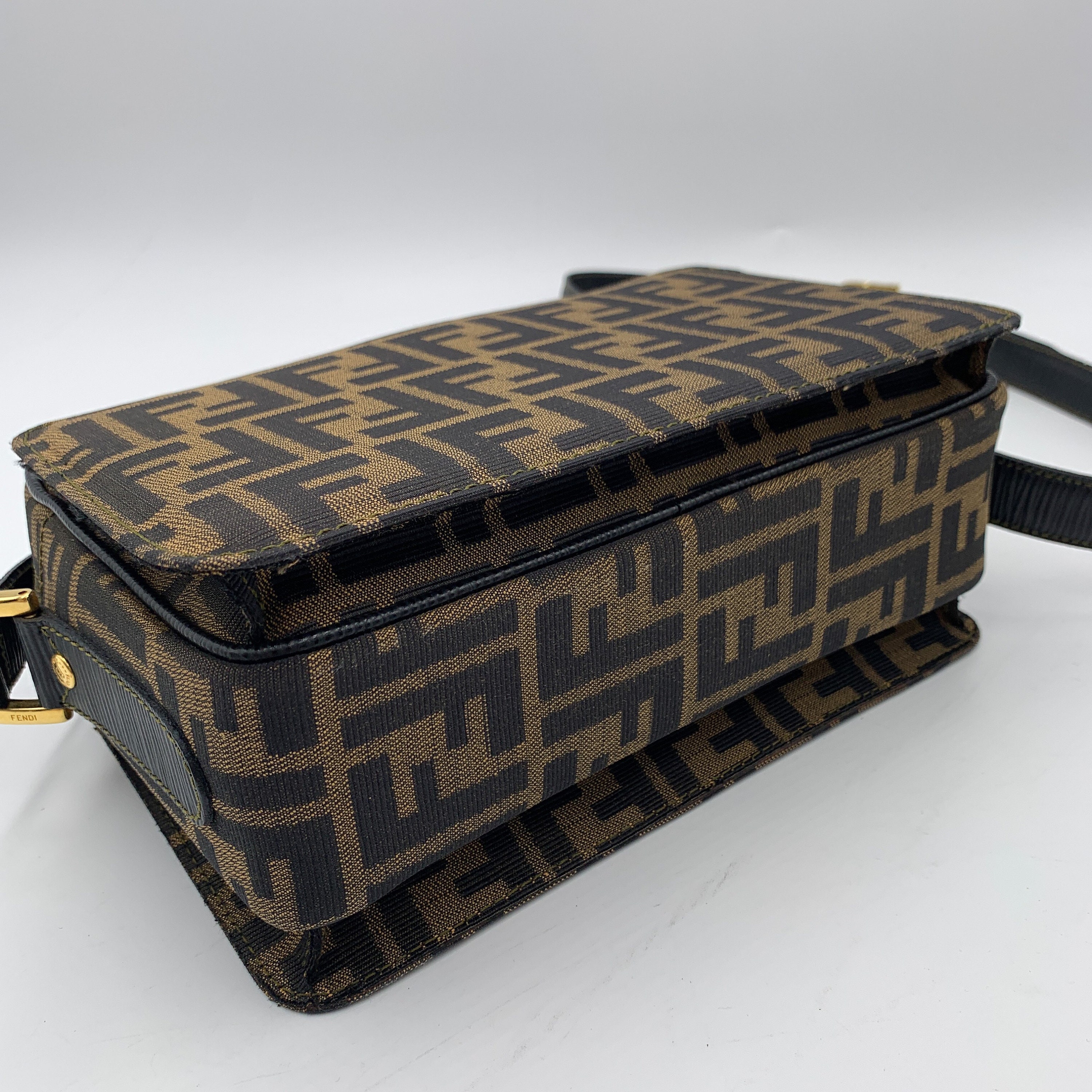 Authentic FENDI Vintage Zucca Shoulder Camera Box Bag -  Israel