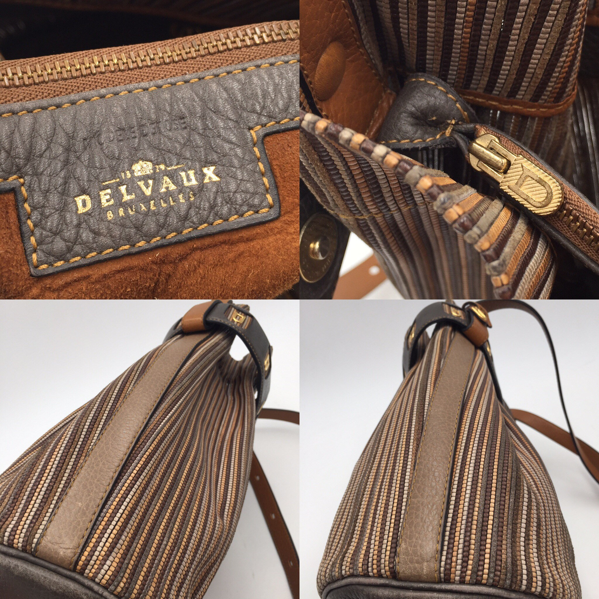 Delvaux Vintage Leather Bucket Bag