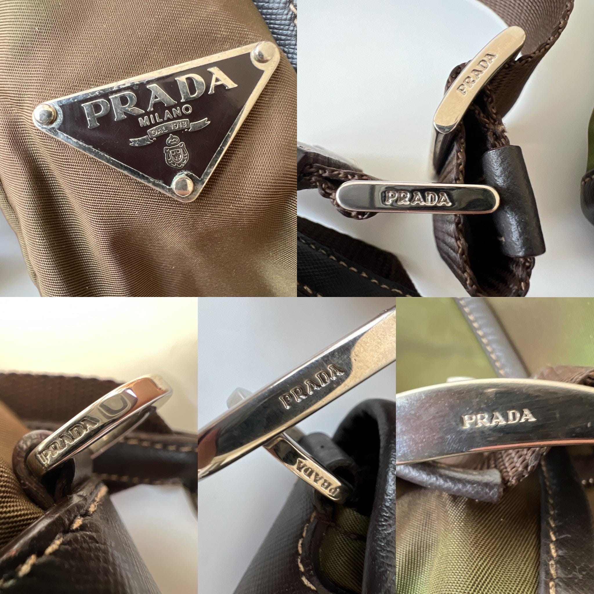 Authentic Rare Prada extra large Boston travel bag Nylon Leather