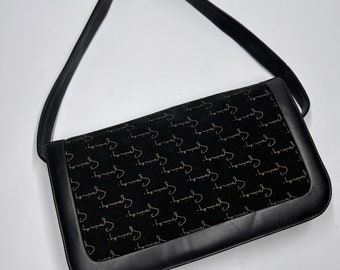 バッグ Givenchy Vintage 4G Monogram ShoulderBag GIVENCHY Authentic Vintage 4G Logo Monogram Suede Shoulder Box Bag