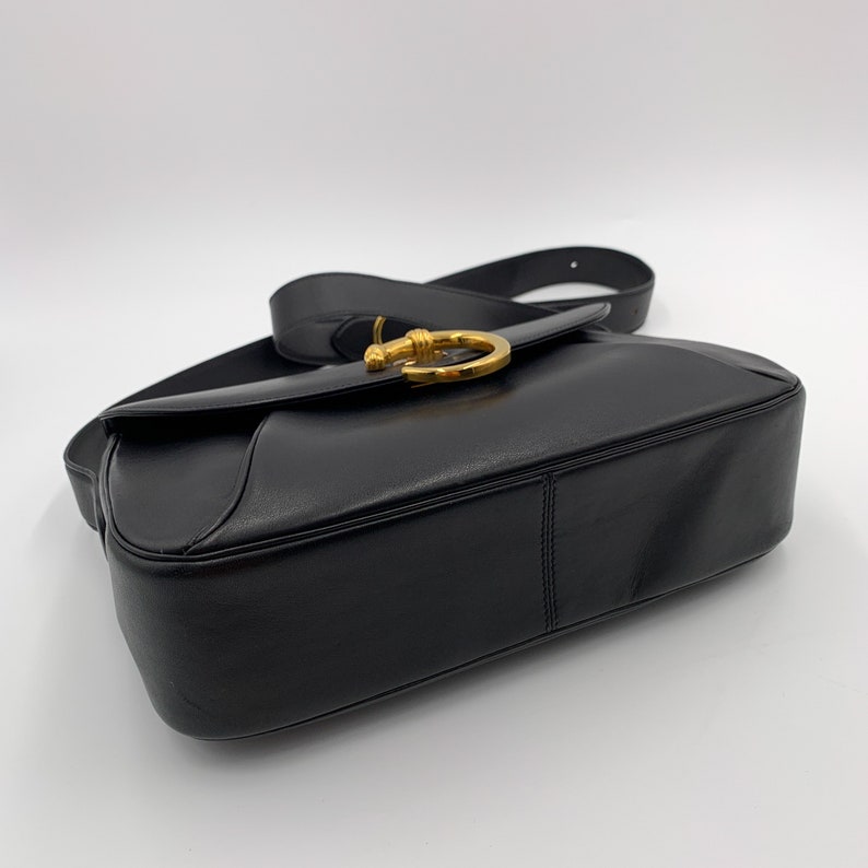 Authentic CARTIER Vintage Panthere Black Shoulder Bag | Etsy