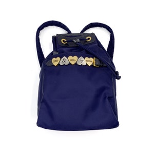 Authentic MOSCHINO Vintage Nylon Drawstring Backpack