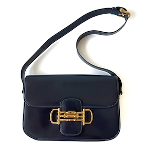 CELINE Authentic Vintage Leather Box Bag