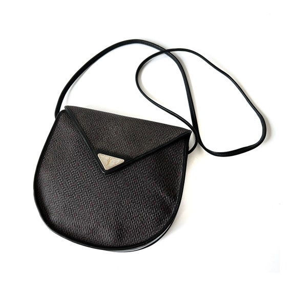 ysl triangle black bag
