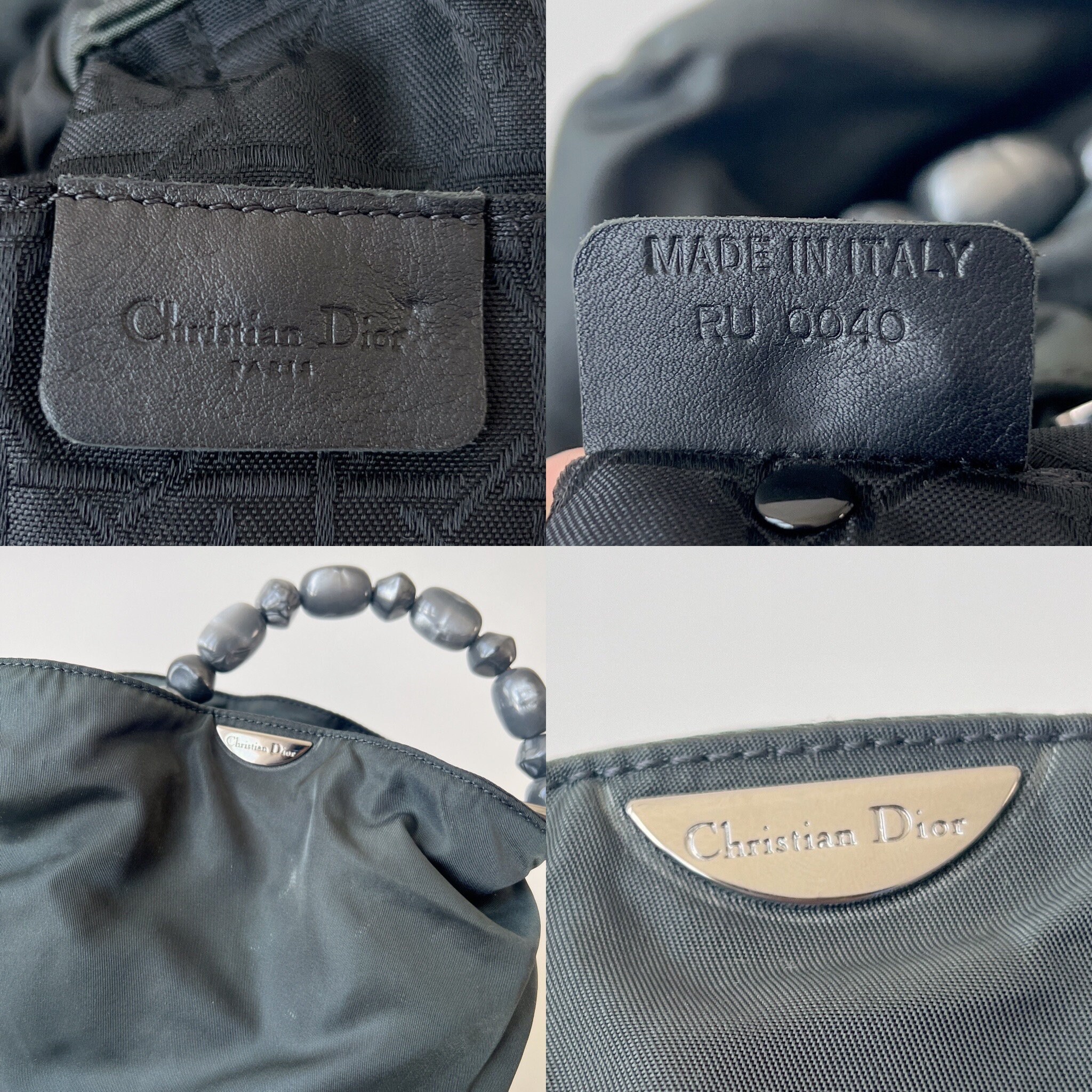 Christian Dior Authentic Vintage Nylon Maris Pearl Handbag - Etsy