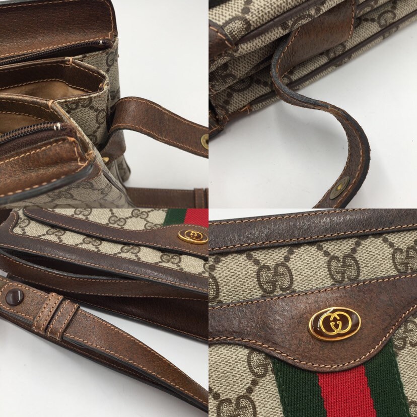 Buy Free Shipping GUCCI Gucci Old Gucci Vintage GG Pattern Logo Metal  Fittings Leather Genuine Leather Mini Shoulder Bag Pochette Brown 68881  from Japan - Buy authentic Plus exclusive items from Japan