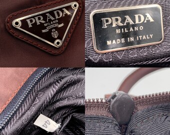 chocolate brown prada bolsa