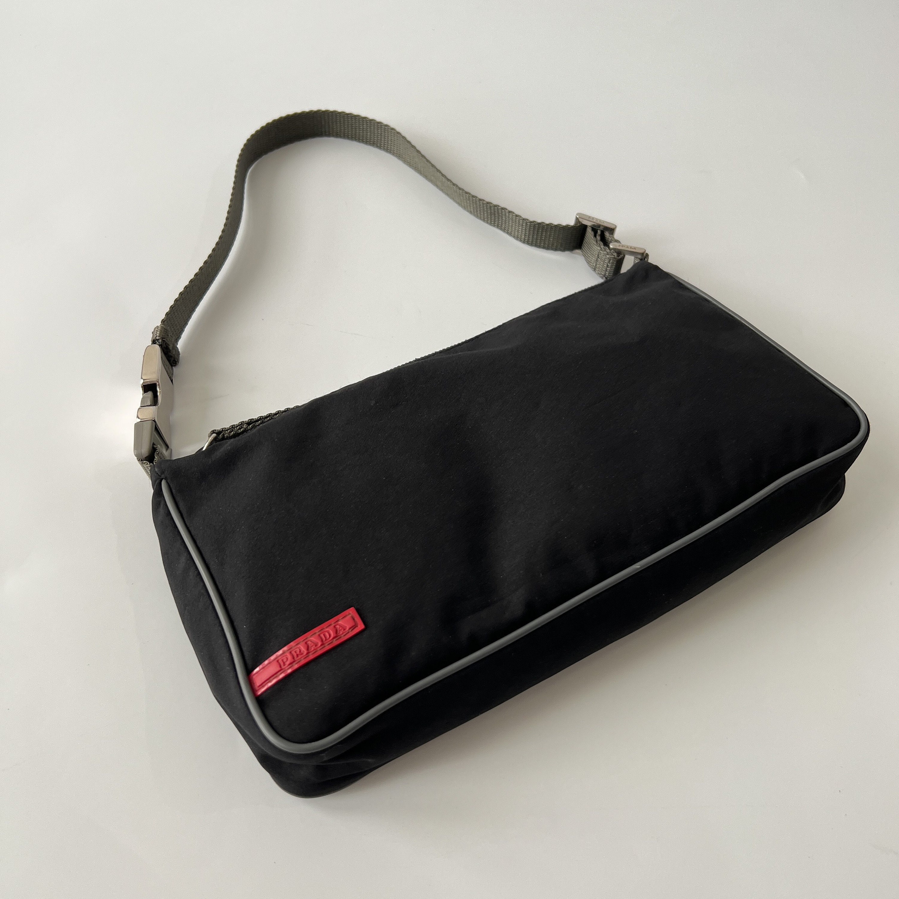PRADA Authentic Vintage Nylon Pochette Bag - Etsy