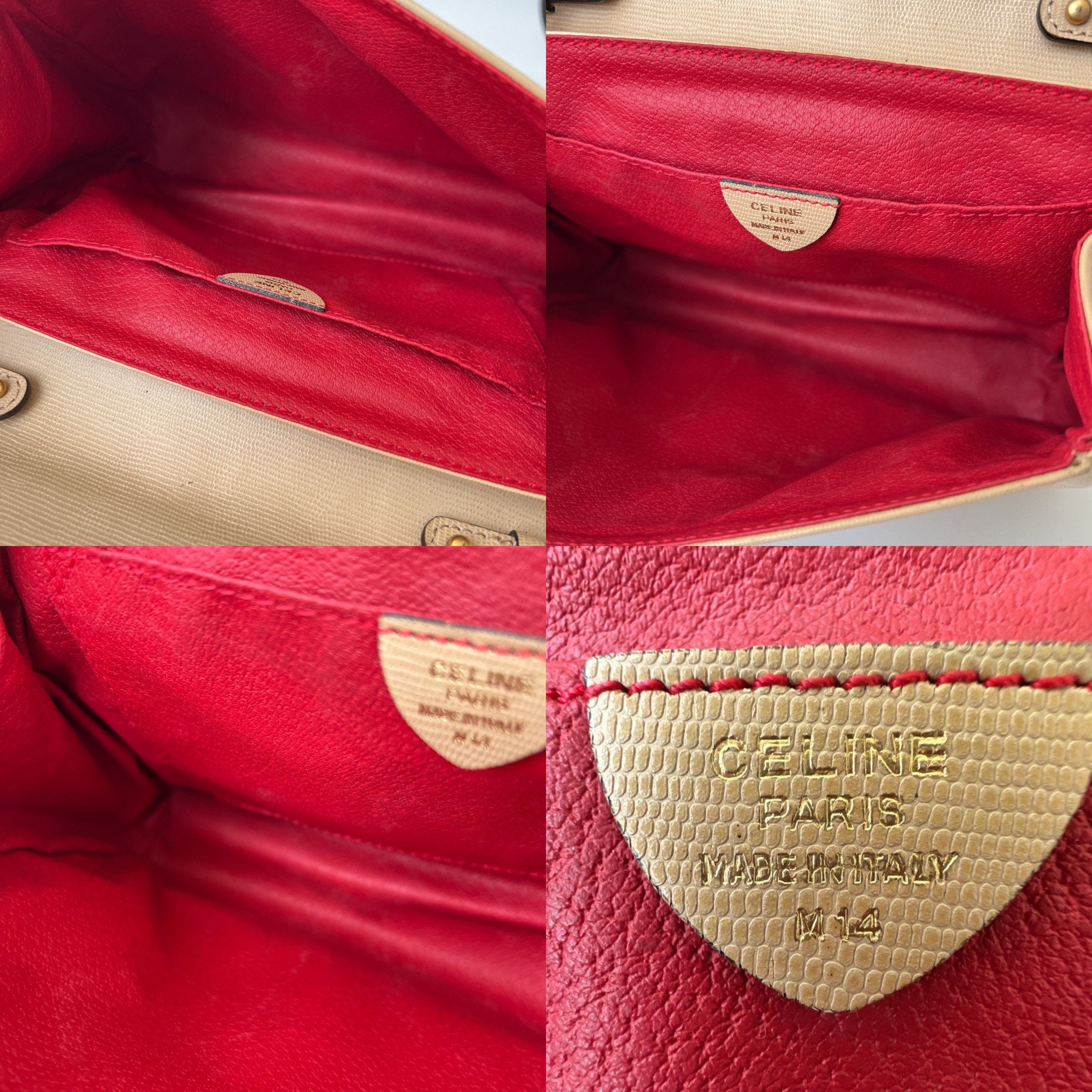 バッグ OLD CELINE CIRCLE RING LEATHER HAND BAG Celine Vintage Gold Logo Bracelet Hoop Handle Black Leather