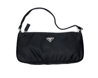 PRADA Authentic Nylon Mini Hobo Bag