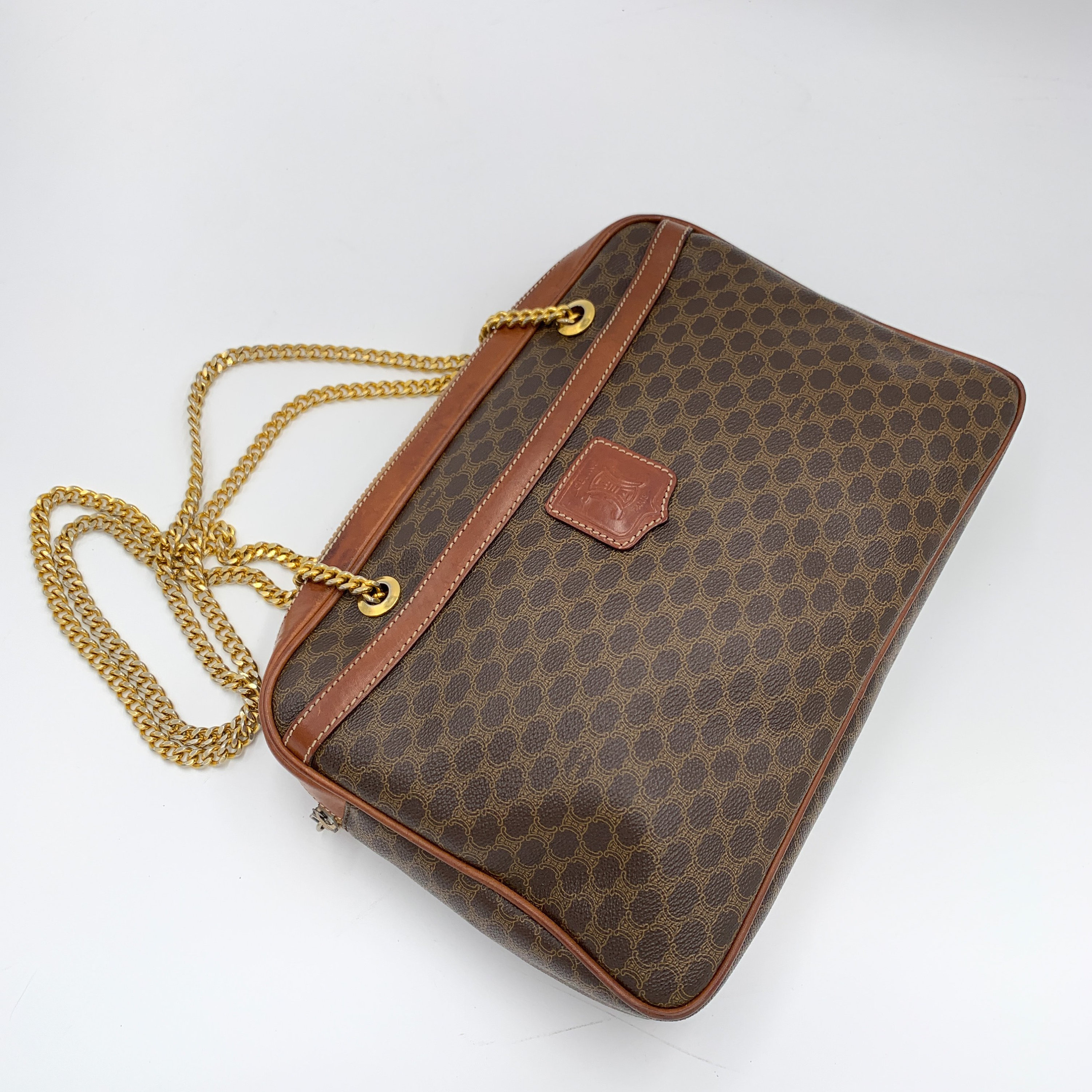 Authentic Celine Vintage Macadam Chain Shoulder Bag - Etsy