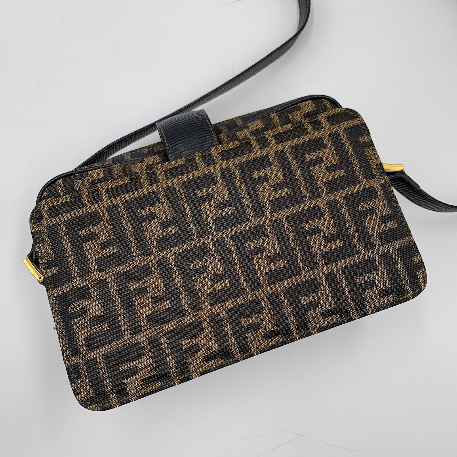 Authentic FENDI Vintage Zucca Shoulder Camera Box Bag Etsy