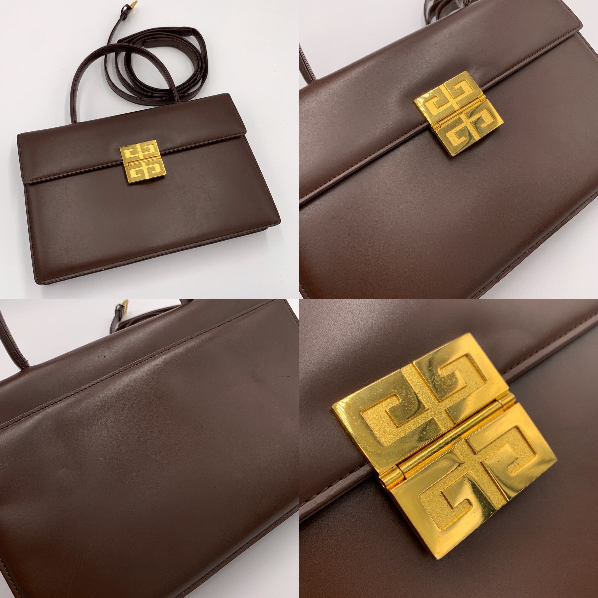 GIVENCHY Authentic Vintage 4G Logo Top Handle Bag With Strap GIVENCHY Authentic Vintage 4G Logo Top Handle Bag With Strap