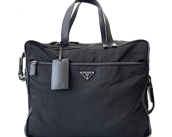 Vintage 90s Prada Boston Shoulder Bag Black Colour - Etsy