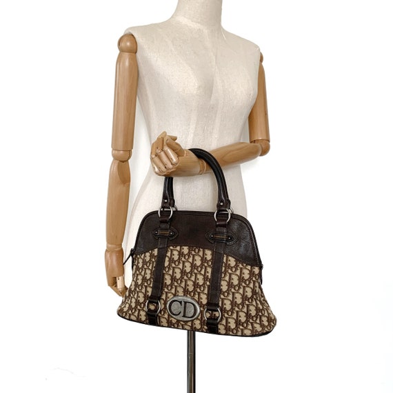 Christian Dior Authentic Vintage Brown Trotter Alma Handbag