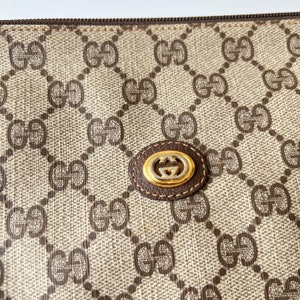 GUCCI Authentic Vintage Canvas Monogram Clutch - Etsy