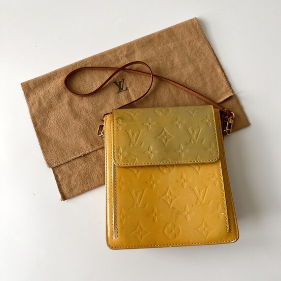 Louis Vuitton Authentic Vintage Mott Vernis Yellow Clutch Bag -  Israel