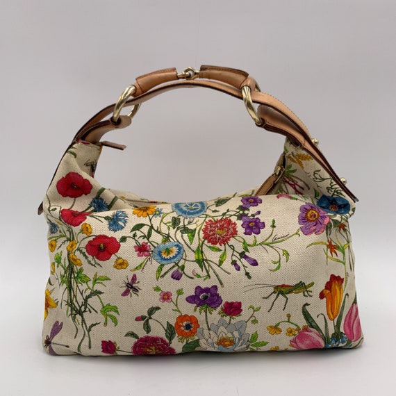 Authentic GUCCI Botanical Floral Canvas 