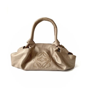 Loewe Pale Gold Leather Aire Crossbody Bag For Sale at 1stDibs