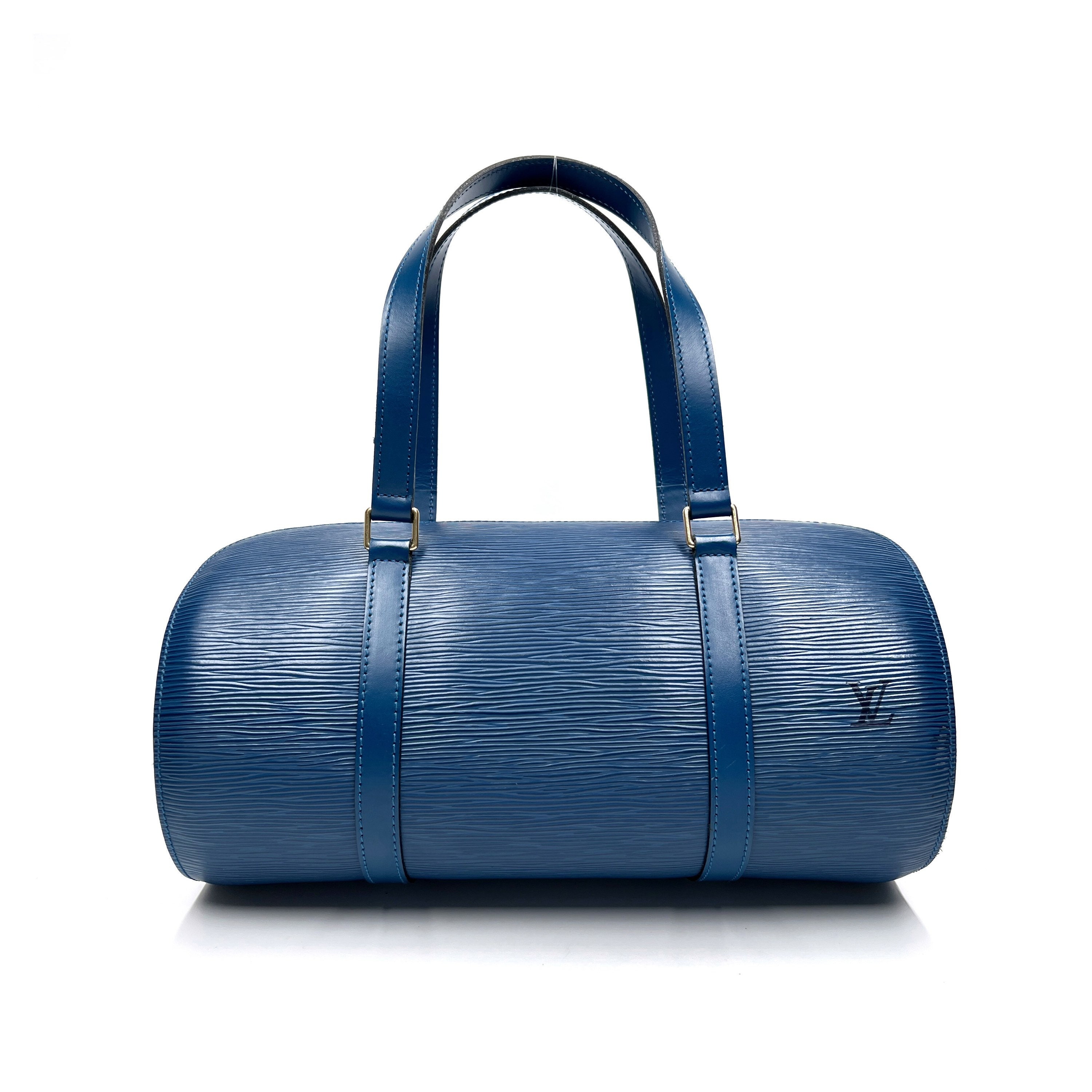 LOUIS VUITTON Authentic Vintage Blue Epi Leather Papillon Bag Etsy