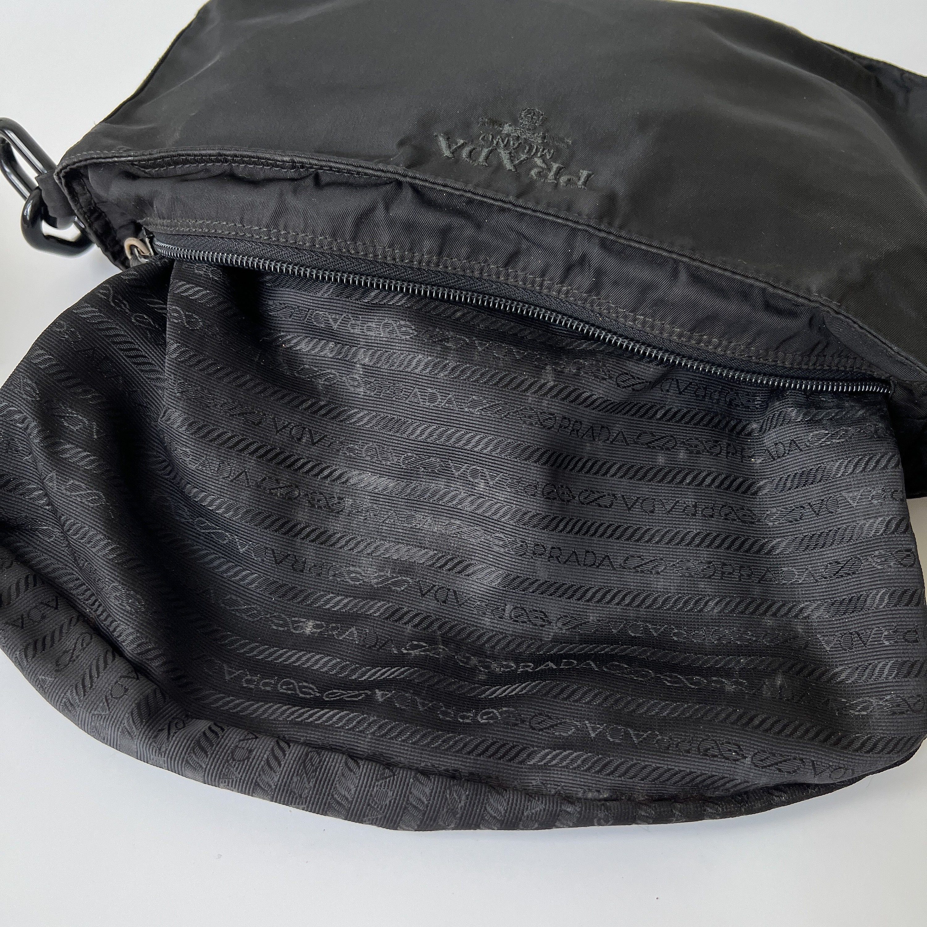 beautiful goods *PRADA* Prada nylon Boston bag 2way* black : Real Yahoo  auction salling