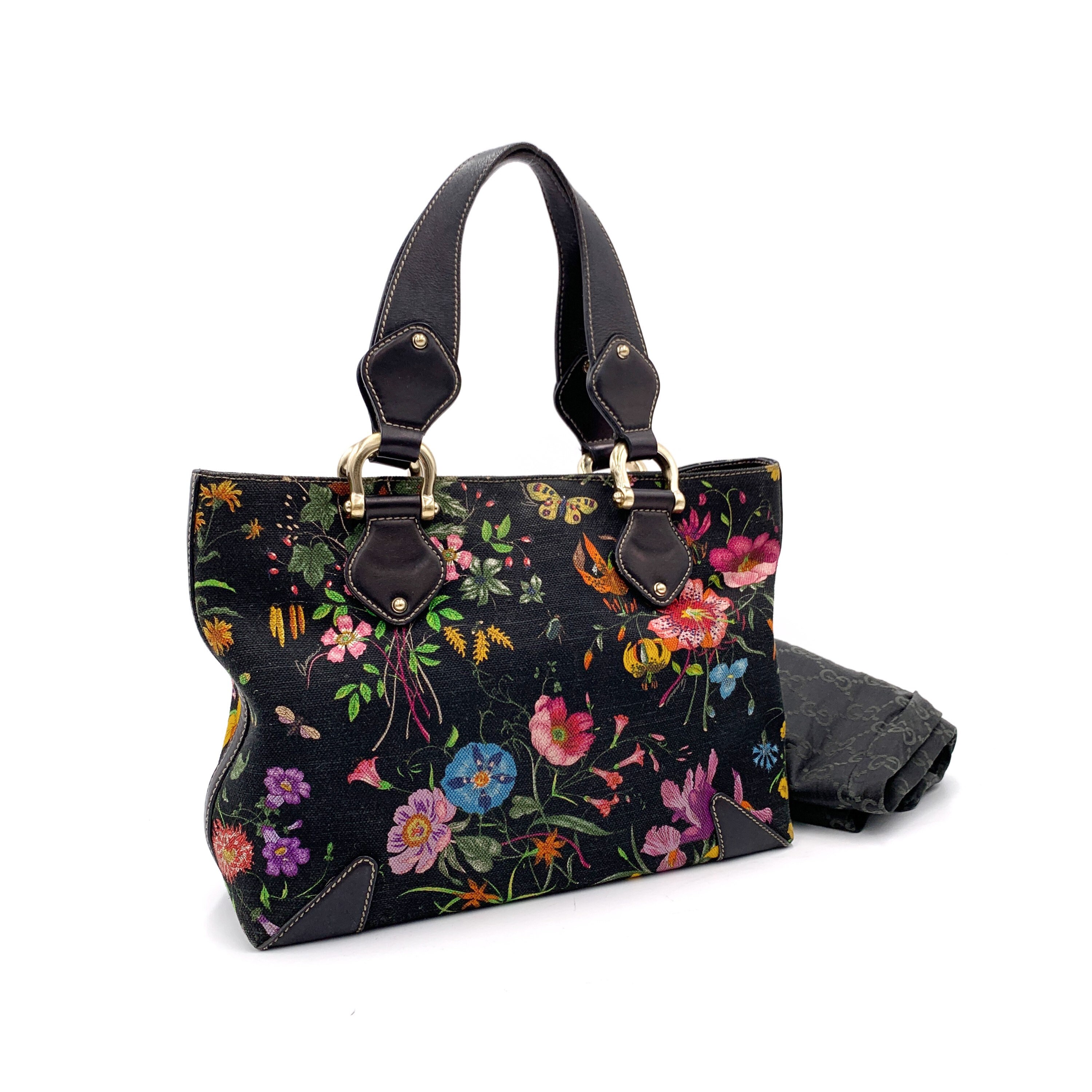 Louis Vuitton Floral Black Bags & Handbags for Women