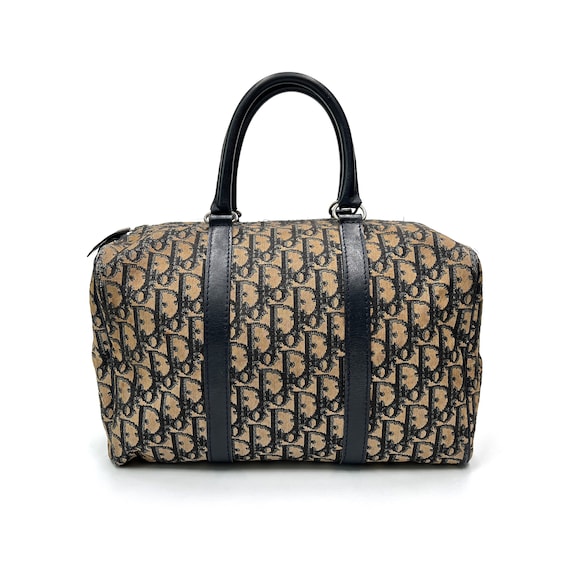 Dior Oblique Trotter Canvas Boston Bag - Marmalade